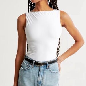 abercrombie white tank